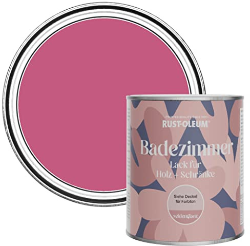 Rust-Oleum Pink Moisture Resistant Bathroom Wood and Cabinet Paint in Satin Finish - Raspberry Ripple 750ml