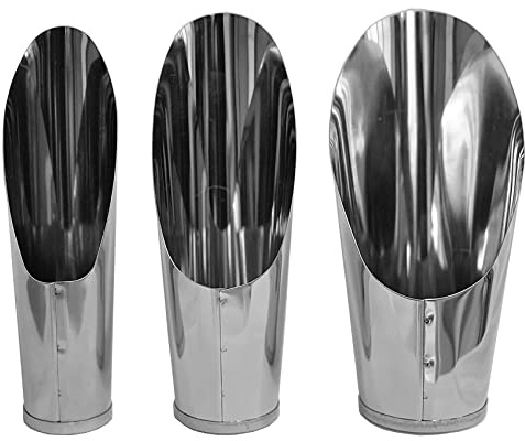 Bonsai Soil Scoop Métal 3 Pièces Set Acier Inoxydable Jardin Main Soil, Kit Professionnel Outil Bonsaï