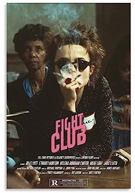 Fight Club Klassisches Filmposter Druck Kunst Wandgemälde Leinwand Poster Moderne Schlafzimmer Dekor 40 x 60 cm