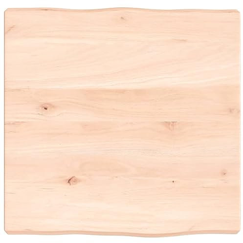 ZEYUAN Tablero de Escritorio Madera Maciza Roble sin Tratar 40x40x4 cm, Tablero de Mesa, Tableros para Escritorios, Tableros para Mesas De Comedor, Encimera Cocina