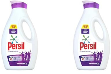 Persil Colour Laundry Washing Liquid Detergent keeps colours bright 100% recyclable bottle 1.431 L (53 washes) (Pack of 2)