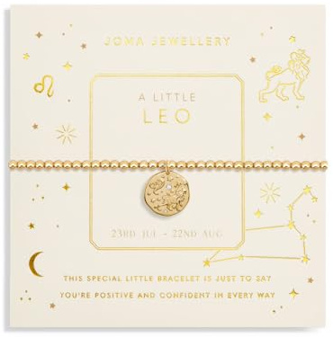 Joma Jewellery STAR SIGN A LITTLE LEO Gold Plated Bracelet in 17.5 cm stretch