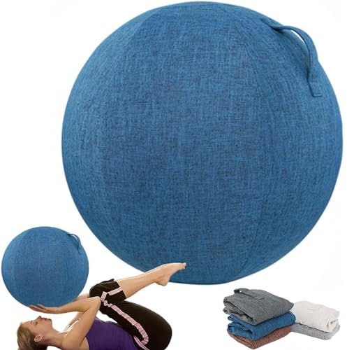 EUXCLXCL Yoga Ball HüLle Leicht Staubdicht Kratzfest Schutzhülle für Gymnastikball Faltbar Gymnastikball 55/65/75 cm Bezug für Schwangerschaft Fitness Yoga,A,55cm