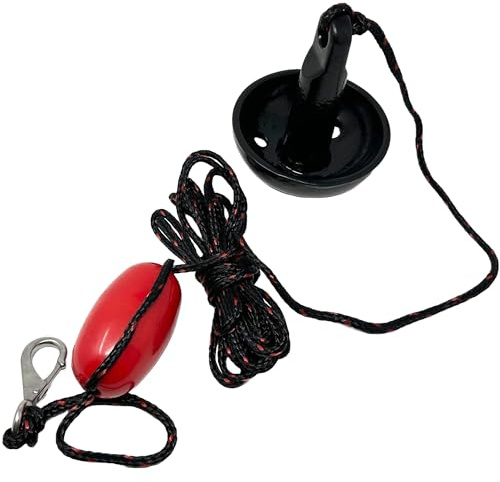 Dlh western 8lb Anchor Kit with Rope and Marker Buoy, Mushroom Anchor, black