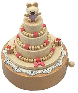 CAFIEDR Karussell Spieldosen aus Holz Musikkoffer Basteln Geburtstagsgeschenk Vintage Geschenk