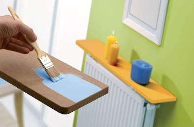 Merveille - Mensola Radiatore - Si Installa senza Forare - Mensola Melaminica da Verniciare Indeformabile - Spessore 19 mm - Resistente a Umidità e Calore 100°C - 50 x 20 cm