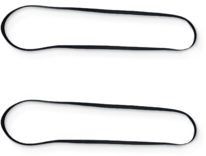 JEYORZY 2pcs Correa de Repuesto de Goma de 200mm para Tocadiscos, Resistente y Práctica, Compatible con la Mayoría de los Tocadiscos Accionados por Correa, Repuesto Funcional para tu Equipo de música