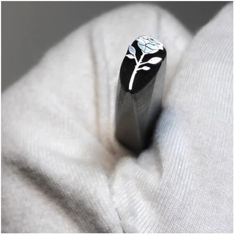 Schlagbuchstaben Metall-Design-Stempel, Stempelwerkzeug-Set, verschiedene Muster, für Bedrucken von Metall, Kunststoff, Holz(Figure12)