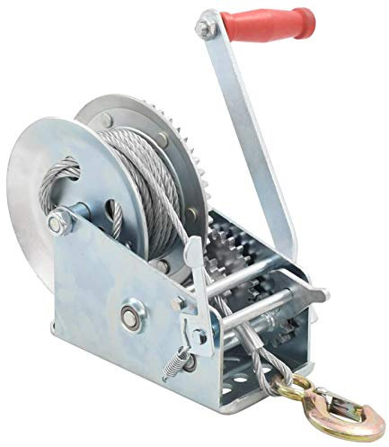 Somanki Cabrestante Manual, Cabrestante para Remolque Manual, Puntales Telescopicos, Accesorios para Cabrestante, 1360 kg