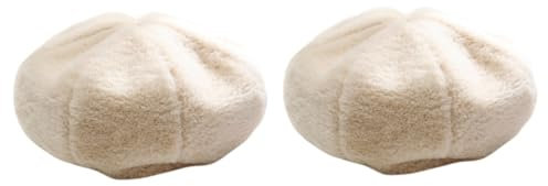 SAFIGLE 2 STK Baskenmütze Frauen Frauenhut Alte Baskenmütze -mütze Für Mädchen n Für Damen Stricken Hut Vintage Ballonmütze Modehut Polyester Beige