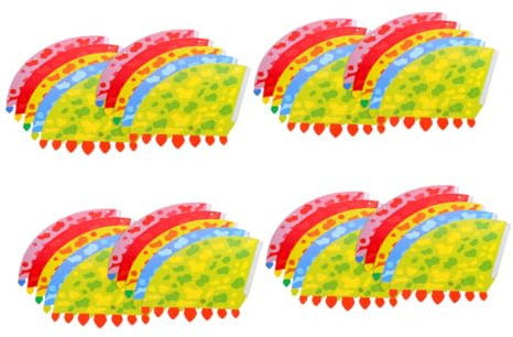 TOPBATHY 40 Pezzi Cappellini Compleanno per Tema da Copricapi Colorati per Feste Compleanno e Giochi Creativi Regolabili e Confortevoli per