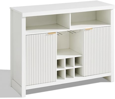 CLIPOP Sideboard Küchenschrank, 105 x 38 x 83CM, Landhausstil | Aufbewahrungsschrank, mit 2 Türen, für Küche, Wohnzimmer, Flur und Esszimmer