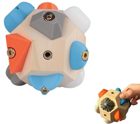 EliphonTowne Mobile Kletterball - Handgefertigter Griffkrafttrainer Generic, Holz Ball Geschenk, Handtrainer für Klettern, Fingertrainer, Fingerboard, Leicht und kompakt für Flexible Nutzung
