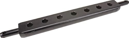 G.L.D. Forniture Barra di traino per attacco attrezzi Categoria I sezione 63x25 mm 7 fori diametro 22 mm lunghezza totale 810 mm