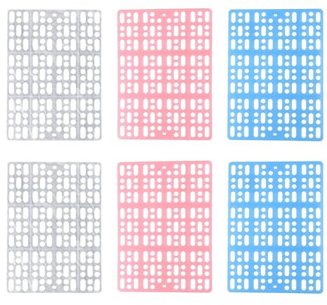 LAIOUSN Lot de 6 tapis de cage de contrôle pour rongeurs - Plateforme ventilée antidérapante et facile d'entretien - Anti-mastication - Pour petits animaux