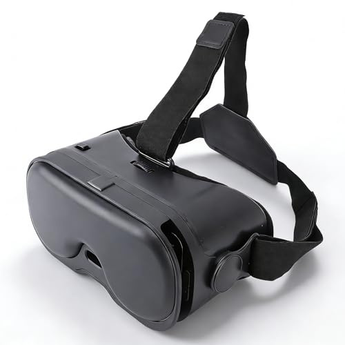 Dpofirs Casque VR pour Téléphone, Casques de réalité Virtuelle avec Lentilles HD 120° FOV Anti-lumière Bleue et Engrenages Réglables, Lunettes VR 3D pour Enfants, Convient aux Téléphones (Black)