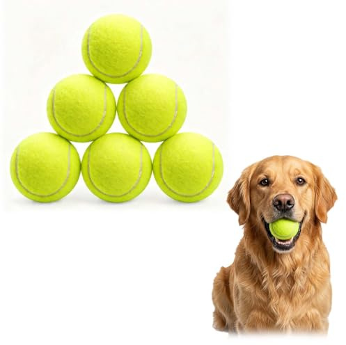 LNGJIN 5 st husdjurtennis, 5 cm diameter, minitennisbollar, jägare hundtennisboll, minitennisboll hund, robust hundboll, vikt 55 g, lämplig för små hundar, interaktiv träning