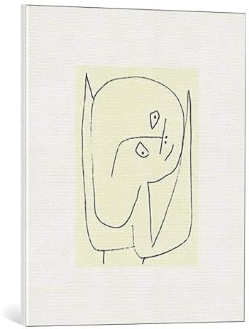 kunst für alle Leinwandbild: Paul Klee Engel voller Hoffnung 1939 - hochwertiger Druck, Leinwand auf Keilrahmen, Bild fertig zum Aufhängen, 60x50 cm