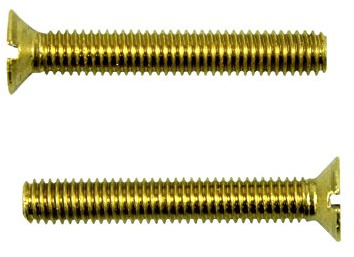SN-TEC Messing Schlitz Gewindeschrauben DIN 963 mit Senkkopf M4 x 10mm (20 Stück)