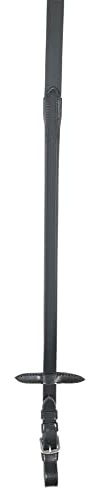 PFIFF 102694 Leder-Gummi-Zügel, breit, schwarz Full