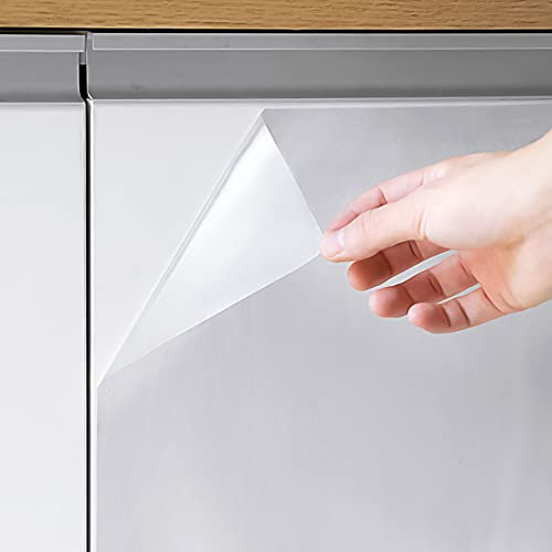 YXHZVON Trasparente Pellicola Per Mobili, 60 * 500CM Decorativa Autoadesiva Protettiva Carta Adesiva Rotolo, DIY Impermeabile Paraschizzi Adesivo Per Muro - Bagno Cucina Parete Protezione