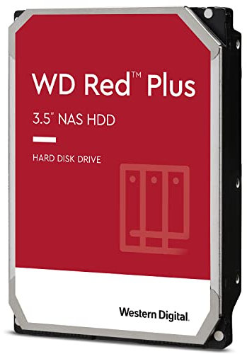 WD Red Plus 6TB NAS 3.5 Internal Hard Drive - 5400 RPM Class, SATA 6 Gb/s, CMR, 256MB Cache