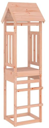 vidaXL Torre de Juegos Madera Maciza Abeto Douglas 52,5x46,5x206,5 cm, casita Infantil, Torre de Juegos para Escalar, Parque Infantil de Madera