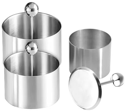 Beowanzk Confezione da 3 mini scatole per torte, mini stampi per pagnotta, stampi per torte da forno, piccola tortiera, mini stampi per cheesecake, torta rotonda Ti