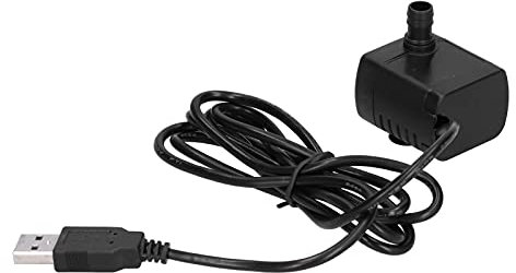 Akozon Pompe de Fontaine DC 12V, Mini Pompe électronique sans Balais USB Submersible, BEBANGROLLER, USB 1220 230LH POMMES D'EAU COMPOSANTS OUTILS 230L H pour Aquarium Fis