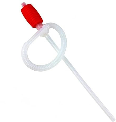Bombas De Alimentación Bomba De Combustible Manual Sifón Gasolina Bomba Transferencia De Combustible Manual para Camión Automóvil Aceite Gasolina Diésel Succionador(2 Piezas)