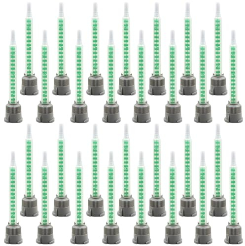 SPOKKI 30 ugelli per miscelatori statici, miscelatori statici, per colla 2 K, 1:1, colla, miscelatore, punte per miscelatore, colla in plastica, miscelatore statico per colla bicomponente, colla da 2