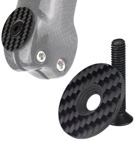 Gettimore Per la copertura del tappo del manubrio della bici Materiale in fibra di carbonio 1 1/8 31 8 millimetri Mtb Road proteggere il manubrio sterzo o forcella sospensione