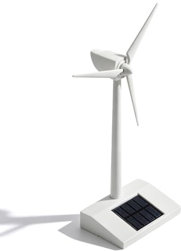 ZAWELIYO Mini Solar Energy Wind Mill Toy, Science Teaching Tool Kids Home Decoration with Solar Panel, for Children Gift