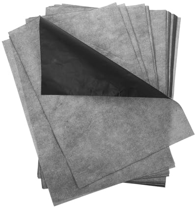 Mikikit Carta Trasferibile Carbone 150 Fogli A4 per Disegno e Pirografia su Metallo e Legno Forniture per Artisti e Artigiani