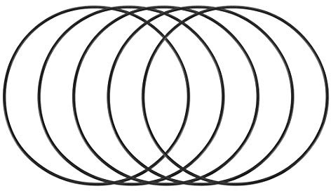 sourcing map 30 Stück O Ring Dichtungsringe Gummidichtung 60 mm AD 58 mm ID | Unterlegscheibe Dichtungssatz, Nitrilgummi NBR, 1 mm, für Dichtungselemente Hahnanschluss Reparatur Auto