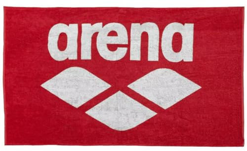 arena Handtuch Baumwoll Handtuch Pool Soft, Redwhite, 150x90cm, 001993