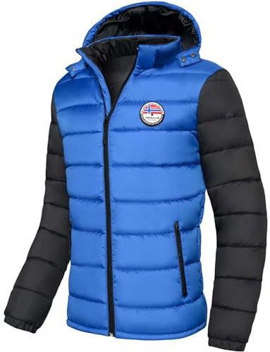 Nebulus Herren Jacke UNIMAK, warme Outdoorjacke, praktische & vielseitige Übergangs- & Winterjacke, olymp_blue - s - XL