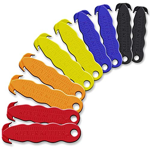 Box Cutter, Klever Kutter, 100/Pack, Assorted (KLEVER - 100/PACK Mix)