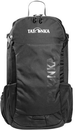 Tatonka Fahrradrucksack Baix 12L - Kleiner, leichter Outdoor-Rucksack mit Helmhalterung und 12 Liter Volumen - Damen und Herren - schwarz