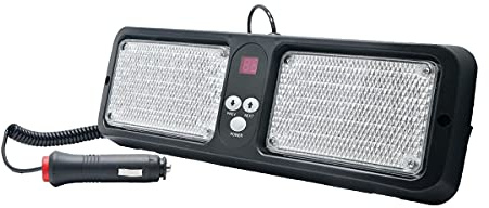 12V Luce Stroboscopica per Auto, Riloer 86 LED Luce Stroboscopica per Visiera Parasole Lampada di Emergenza Blu