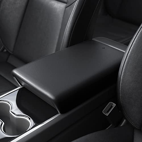 Spigen Tesla Model 3 2021-2023 and Model Y (~2024) Center Console Armrest Cover, Designed for Tesla Accessories - Black