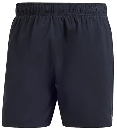 adidas För Män Solid CLX Short-Length Swim Shorts, Black/Lucid Lemon, S
