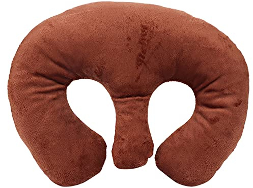 YUYTE Massage Chest Support Pillow for Women, SPA Face Down Pillow Cushion, Comfortable Body Support Pad for Salon, Massage Table and Beauty Treatments (Dark Coffee)