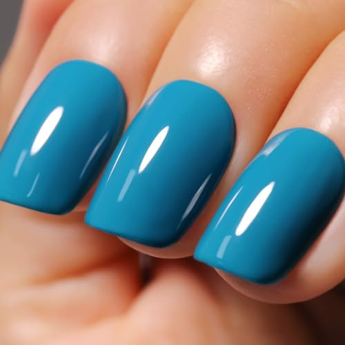 Ozzeal Blau UV Nagellack, 15ML Türkis Gel Polish Soak Off LED Für Maniküre Salon DIY Zu Hause Für Mädchen Frauen