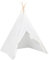 vidaXL Kinder Tipi Zelt mit Tasche Indianerzelt Kinderzelt Babyzelt Spielhaus Wigwam Indianer Spielzelt Pfirsichhaut Weiß 120x120x150cm
