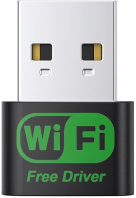 USB WiFi Adapter, Built-in high-gain Antenna,Plug-n-Play, Built -in high -gain Antenna, USB Adapter Suitable for PC Desktop Laptop Windows11/10/8/7.