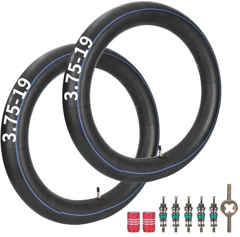 3,50/4,00-19 Motorradschlauch für 100/90-19 110/90-19 Ural Dnepr MT 2 Pack | Ersatzschlauch mit geradem TR4 Ventil, passend für M72 R71 R61 K750 650 Ural MW Dnepr MT, Offroad Dirt Bike