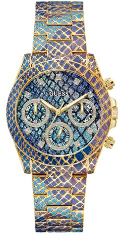 GUESS Watches Ladies serpentina Damen Uhr analog Quarzwerk mit Armband GW0752L1