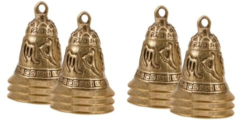 STOBOK 12stücke Teiliges Aus Dekorativen Metallglocken Für -Handwerk Vintage Windspiel Zur Garten Und Fensterdekoration Ergänzung Für Festlichkeiten Und Kreative Projekte