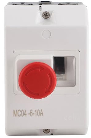 Disjoncteur de Protection Moteur étanche, Interrupteur de Type Bouton, Arrêt D'urgence IP55 6-10A, Protection pour Moteur